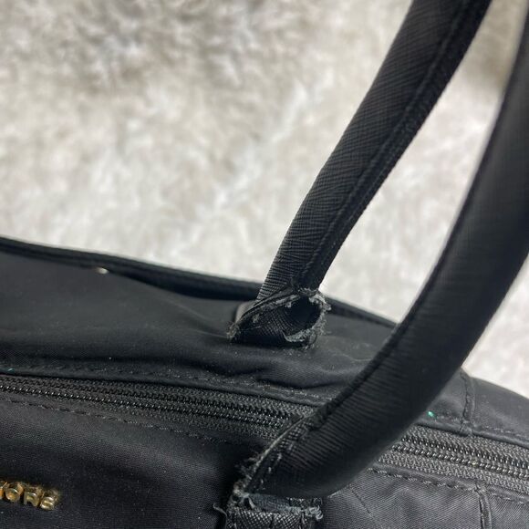 Michael Black Nylon Medium shoulder bag with gold tone hardwares. - Picture 14 of 15